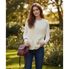 Mamizya Kadın Triko Düğmeli Günlük Şık Yelek