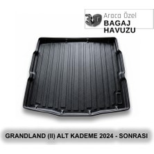 Elorcar Opel Grandland (Iı) Alt Kademe  2024 - Sonrası 3D Bagaj Havuzu