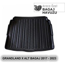 Elorcar Opel Grandland x Alt Bagaj 2017 2023 - 3D Bagaj Havuzu