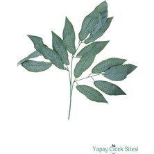 Yapay Çiçek Sitesi Yapay Ceviz Ağacı Dalı 15 Yapraklı 70 cm 12 Adet Yeşil