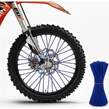 Elmas Motor Motosiklet Jant Pipeti Mavi 72 Adet