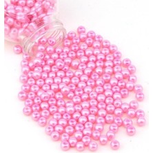 Boncukcu Abla 6 mm Pembe Inci Boncuk 50 Gram (450 Adet) B:41