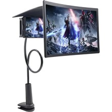 Mi7a 12" Kavisli Telefon Ekran Büyüteci 3D Projektör Standı (Tüm Telefonlara Uyumlu)