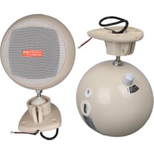 Magicvoice Mv-12 7.5 cm 20 Watt Komütatörlü Hat Trafolu Krem Beyazı Sütun Sarkık Hoparlör (2'li Takım)