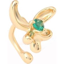 The Originals Vip Gold Renk Çiçek Model Earcuff Kıkırdak Küpe