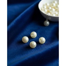 Boncukcu Abla Krem Akrilik Yuvarlak Boncuk (18MM) - 30 Adet B:95