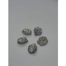 Boncukcu Abla 100 Adet Yaprak Inci Gri Janjanlı Inci Boncuk– 20 mm / Istiridye Formlu Inci Delikli Inci B:54