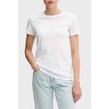 Armani Exchange Pamuklu Regular Fit Logolu Bisiklte Yaka T Shirt Bayan T Shirt XW000831 AF10356 U0002