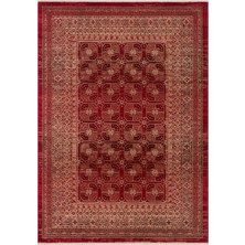 Cool Halı Anka Kırmızı Afgan Çerçeveli Etnik Desen Renkli Vintage Yumuşak Dokuma Salon Oturma Odası Halısı