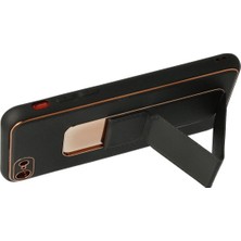 AK-SA-STR Newface Iphone 7 Kılıf Coco Deri Standlı Kapak - Siyah