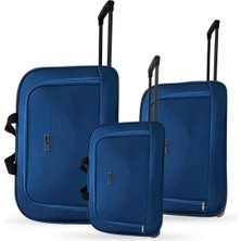 Set Jones Unisex Çekçekli Hostes Pilot 3'lü El Valiz Seti