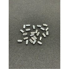 Boncukcu Abla 3x7 Mm. Baget Kasalı Kristal Taş Kasalı Dikme Taş (50 Adet)