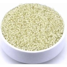 Boncukcu Abla Küçük Boy Kum Boncuğu, 1.5 Mm, Takı Yapım Boncuğu, Şeffaf Renk Parlak 50 Gram