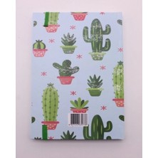 Marsilyan Lastikli Noktalı Sert Kapak Kaktüs Defter