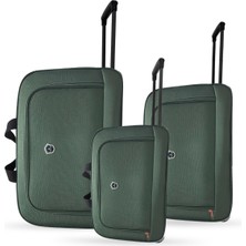 Set Jones Unisex Çekçekli Hostes Pilot 3'lü El Valiz Seti