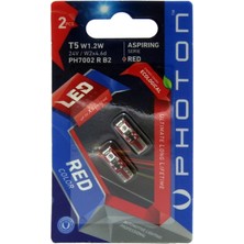 T5 Uyumlu W1.2W 24V 3smd LED PH7002 R B2