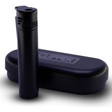 Siyah Metal Jet Flame Çakmak, Güçlü ve Şık Tasarım