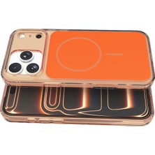 AK-SA-STR Joko Apple Iphone 17 Pro Max Bruma Magsafe Kapak - Turuncu