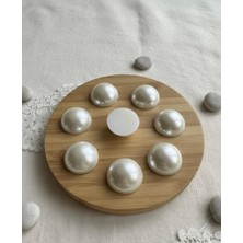 Boncukcu Abla Akrilik Krem Yarım Inci 25 mm 25 Adet B:71