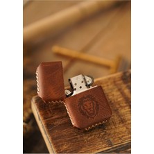 El Yapımı Hakiki Deri Zippo Tarzı Çakmak, Isimle Özel Babalar Günü Hediyesi