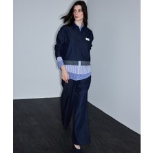 İpekyol Kontrast Bel Wide Leg Pantolon IS1260003100015