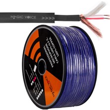 Magicvoice B96 Profesyonel 2 Damarlı Blendajlı Enstrüman Mikrofon Kablosu Stereo 100 Metre (Mor)