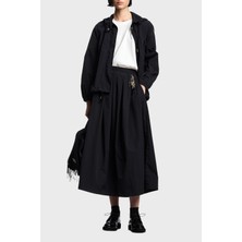 Emporio Armani Regular Fit Kapüşonlu Çıtçıt Düğme ve Fermuarlı Mont Bayan Mont EW003911 AF22803 UC001