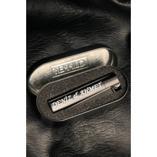 Kişiye Özel Isim Baskılı Siyah Metal Çakmak, Sevgililer Günü Hediyesi