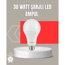 Zero Land Sptrns 30W Şarjlı LED Ampul E27 Duy %80 Enerji Tasarruflu Soğuk Beyaz