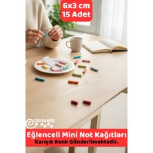 İstisna 15 Adet Sevgililer Günü Not Kağıtları Eğlenceli Renkli Mini Not Kağıtları ve Halkaları