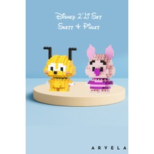 Arvela Mini Blok Oyuncak Figür Seti 2’li – Skett ve Piglet | Mikro Blok Koleksiyon Figürleri