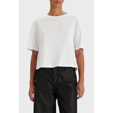 Armani Exchange Pamuklu Regular Fit Logolu Bisiklet Yaka T Shirt Bayan T Shirt XW001836 AF10356 U0002