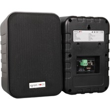 Magicvoice F-LHY4A 4" (10 Cm) Hat Trafolu Duvar Tipi Sütun Hoparlör (10W Rms / 150W Peak - Mp3 USB Uyumlu) Çiftli Takım Set - Siyah