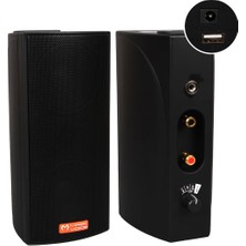 Magicvoice Mv-19 2x7.5 cm 40 Watt Komütatörlü Hat Trafolu Siyah Sütun Hoparlör (2'li Takım)
