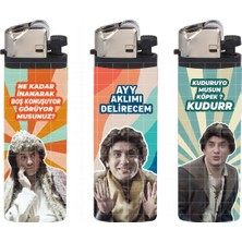 3'lü Renkli Prens Baskılı Çakmak Seti, Pratik ve Şık Tasarım