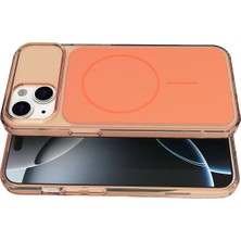 AK-SA-STR Joko Apple Iphone 14 Bruma Magsafe Kapak - Turuncu