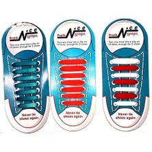 365Dükkan Renkli Silikon Ayakkabı Bağcıkları