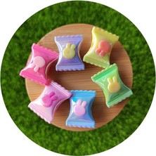 Boncukcu Abla 50 Adet Şeker Şeklinde Akrilik Delikli Boncuklar (20MM) B:89