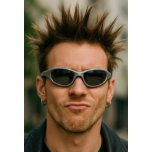 Marsilyan Crayz Güneş Gözlüğü Gri Çerçeve Parlak Cam UV 400 Korumalı CE Sertifikalı Güneş Gözlüğü