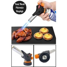 Marsilyan Yeni Seri Torch Pürmüz Başlıgı Lpg Kartuş Normal Çakmak Gazı Uyumlu