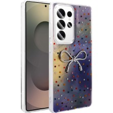 ZM Store Galaxy S23 Ultra Uyumlu Kılıf Parlak Tasarım Yüzeyli Figürlü Ponti Silikon Kapak