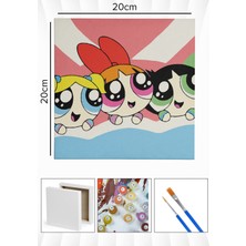 Corvo Sayılarla Boyama Seti Numaralı Tuval Fırça Boya 20X20 cm -  Power Uyku