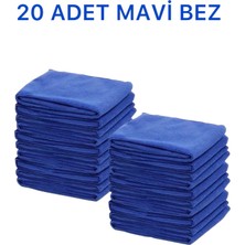 Mikrofiber Temizlik Bezi 20'li 40X40 Mutfak Yer Banyo Temizleme Bezi Havlu Bez  Her Renk