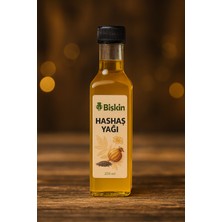 Bişkin Doğal Soğuk Pres Haşhaş Yağı 250 Militre