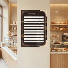 Akıllı Kağıt Yapışkanlı Pastane Fiyatlistesi  (Model- 20)