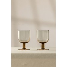 Rakle Shadow El Yapımı Kendinden Renkli 2'li Cup Dondurmalık  Seti Kahverengi 320 cc