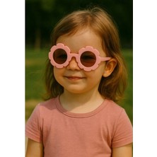 Marsilyan Kids Güneş Gözlüğü Pembe Papatya Çerçeve UV 400 Korumalı CE Belgeli Güneş Gözlüğü