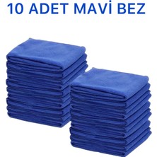 Mikrofiber Temizlik Bezi 10'lu 40X40 Mutfak Yer Banyo Temizleme Bezi Havlu Bez