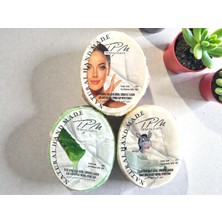 Tpm Eşek Sütlü, Aloe Vera Özlü, E Vitaminli Kolajenli Doğal Süngerli Sabun 3 Adet 450 Gram