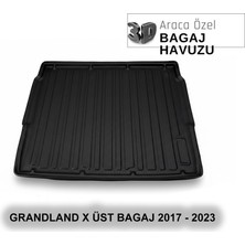 Elorcar Opel Grandland x Üst Bagaj 2017 - 2023 3D Bagaj Havuzu